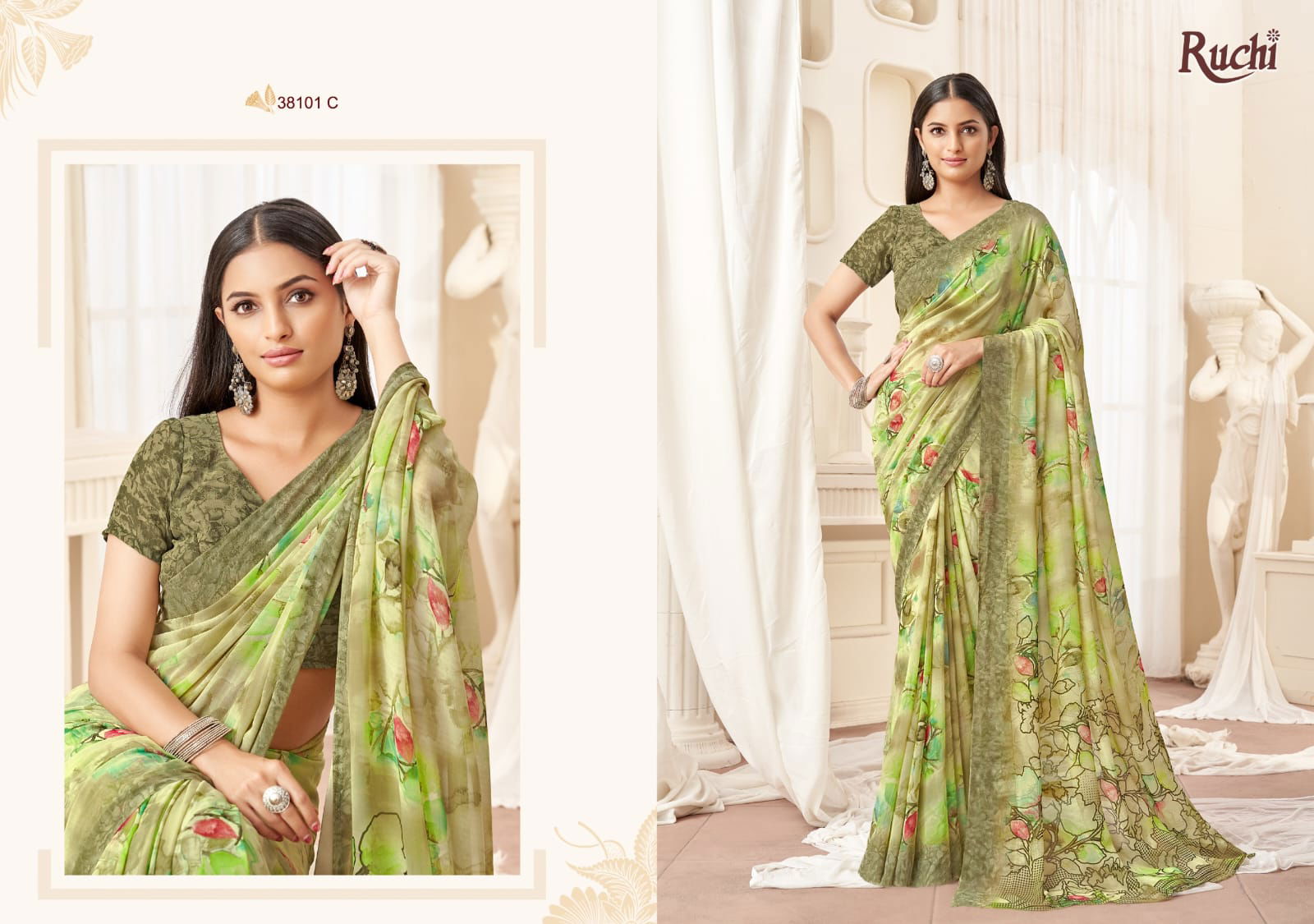 Ragaa Georgette Vol 16 By Ruchi Daily Wear Sarees Exporters In India